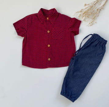 CAMISA XADREZ Vermelha